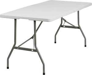 Folding rectangular table